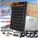 12.6 KW氖气2 LG350N1C-V5住宅太阳能系统