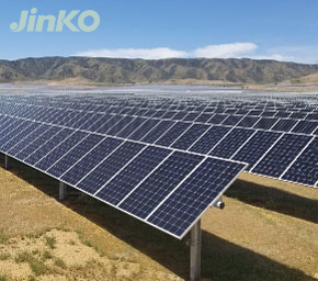 地面安装Jinko商用太阳能电池板系统